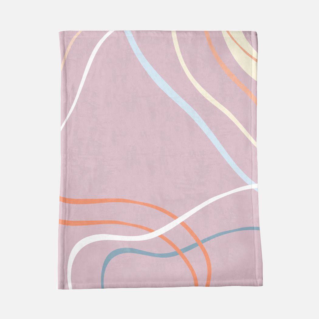 Abstract Minky Blanket