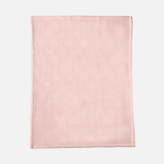 Polka Dot Pink Minky Blanket