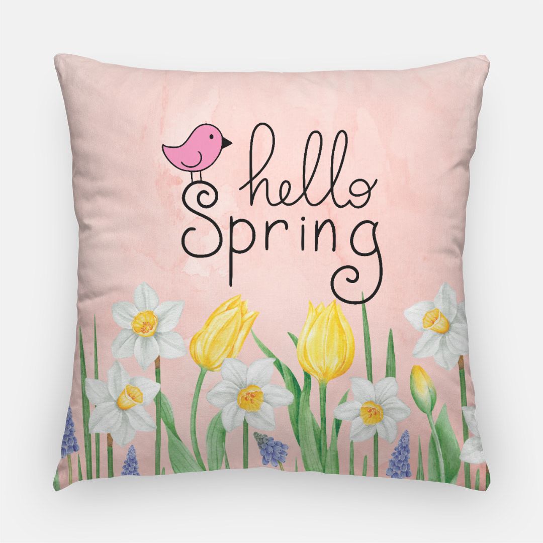 Frosted Pink Graphic Pillow (oversized)