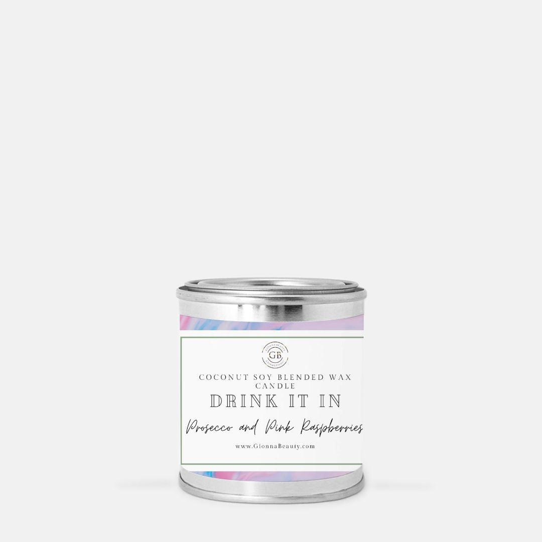 Prosecco and Pink Raspberries-Drink It In 8oz Collection