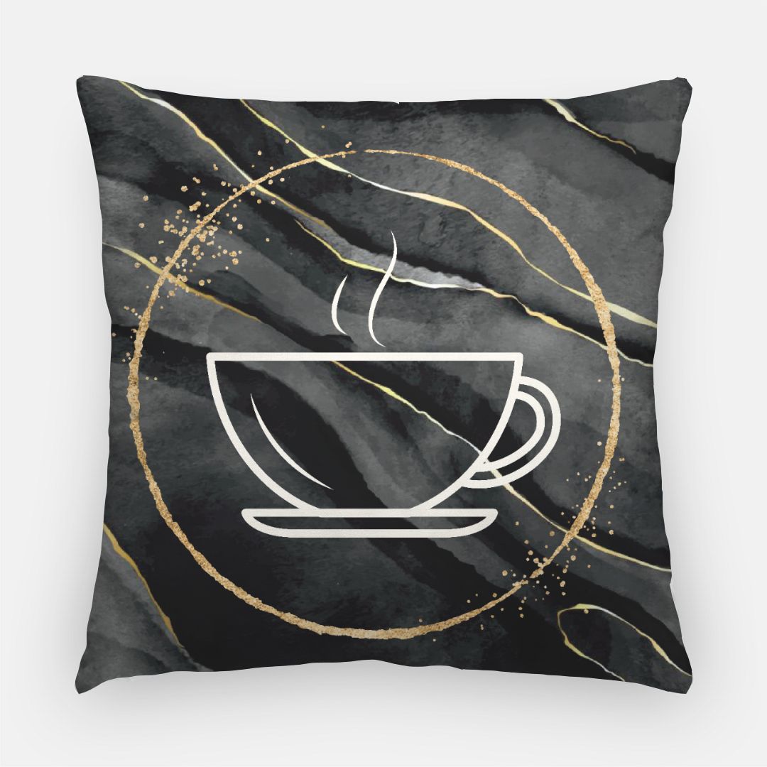 Coffee Cup Vibes Pillow (oversized)