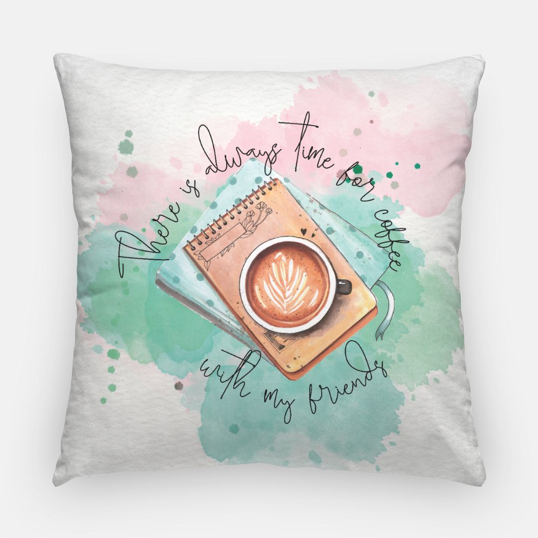 Coffee With My Friends Pillow (oversized)