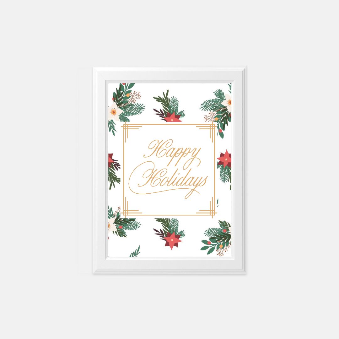 Happy Holidays Print